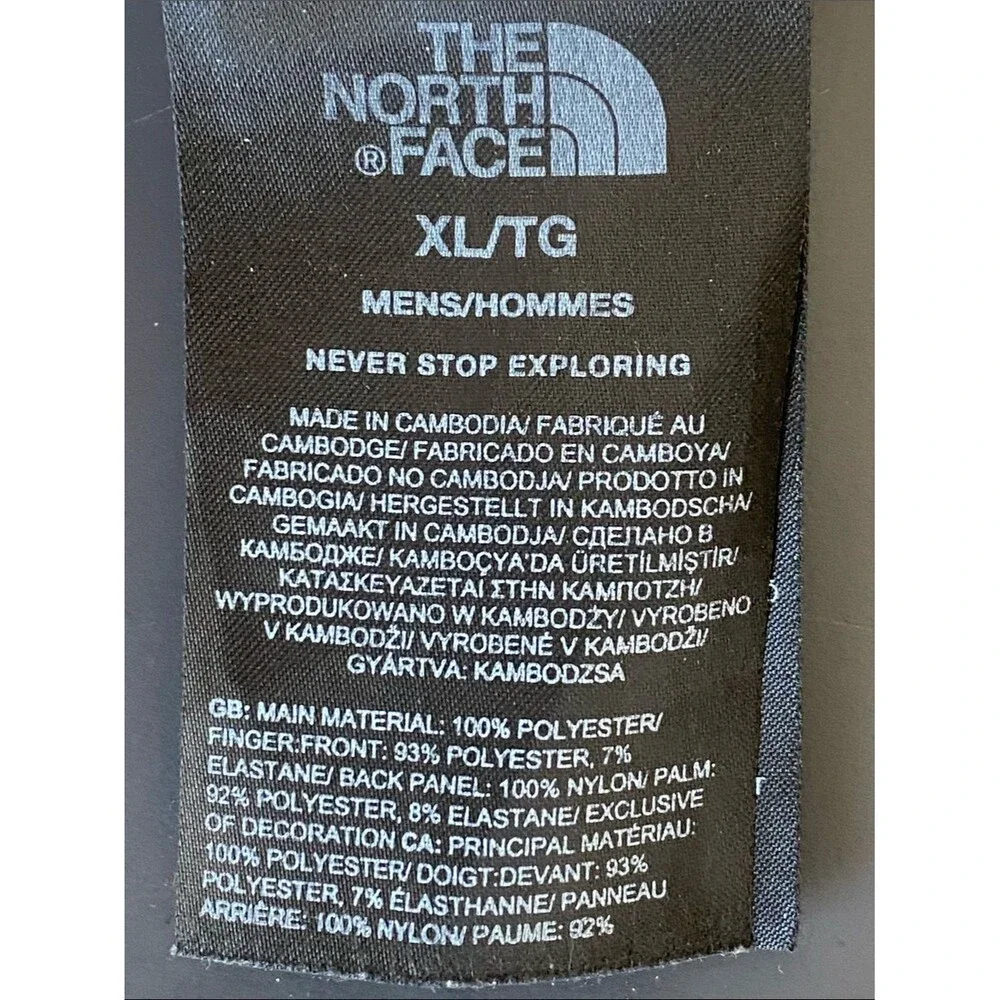 The North Face Men's Sierra Etip Gloves XL Fleece Lining